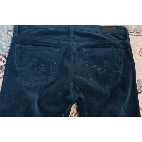 AG Adriano Goldschmied the Stevie Slim Straight Green Corduroy Pants Sz 27R - Picture 3 of 11
